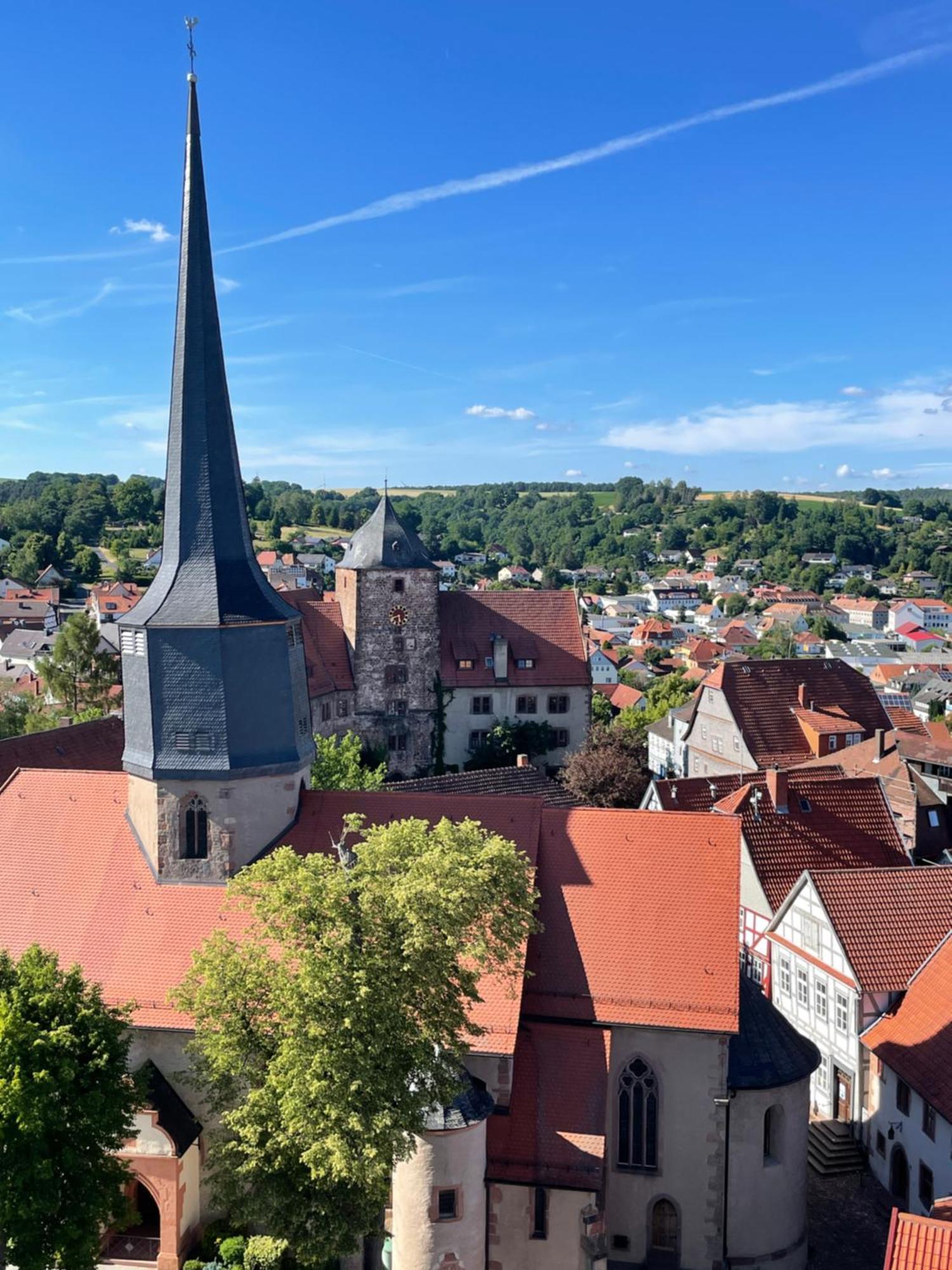 Naturnahe Unterkunft In Der Burgenstadt 施利茨 外观 照片